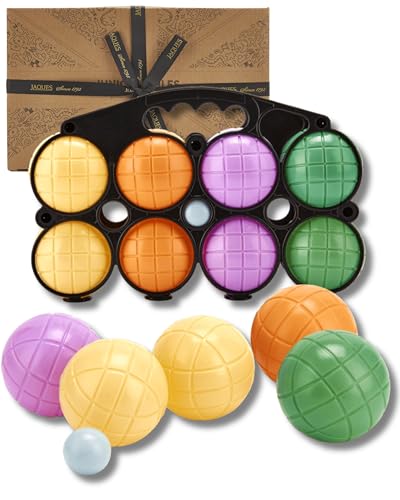 Jaques of London Junior Boules Set | Garden Boules Game with 8 Colourful Boules Jack & Carry Case | Garden Games for Outdoor | Since 1795