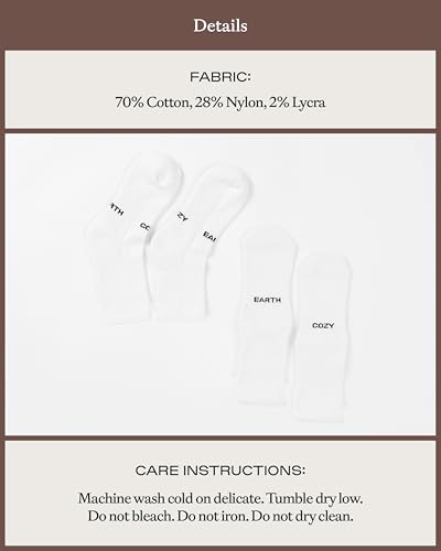 Cozy Earth Essential Calf Socks for Women and Men – Soft Mercerized Cotton Crew Socks 2-Pack Set – Heel & Arch Support4