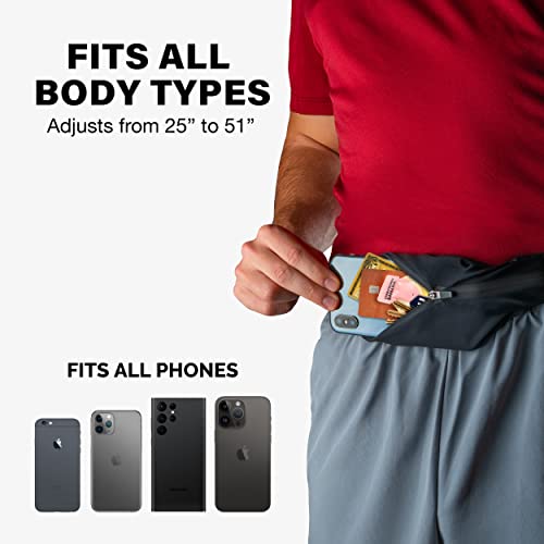 Back Bay Audio BAY BELT SLIM Running Belt For Women & Men [Fits All Phones], Runners Fanny Pack For Men, Running Belt, Money Belt, Running Gear, Waist Bag Workout Gear thumb #1