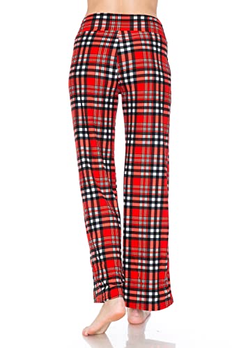 Image of Leggings Depot Women's Wide Leg Drawstring Pajama Pants for Lounge, Sleep | Soft, Breathable Poly-Span, Drawstring Waist, Comfy, Casual, Yoga, Everyday