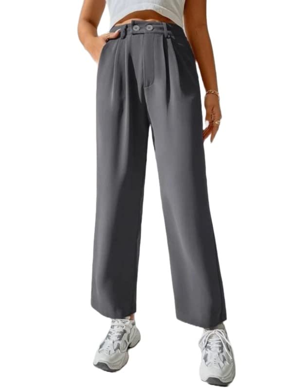 Image of Elendra Women Lycra - Bootcut Trousers Pant Wide Leg