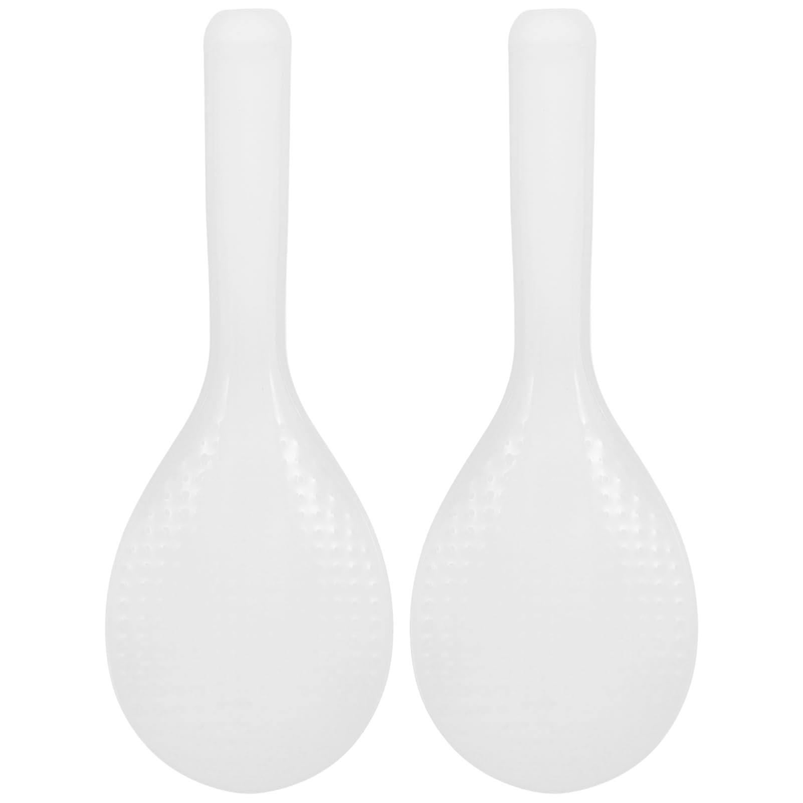 PRETYZOOM Scooping Rice Spoon 2pcs Rice Paddle Serving Spoon Non-stick Lightweight for Restaurant Hotel and Home