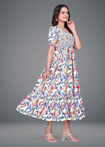 Image of Women A-line Multicolor Dress Group 10