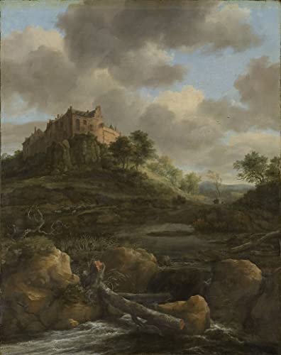 Affiche Toile Château de Bentheim Jacob Van Ruisdael Portrait Art Décoration 60x90