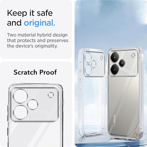 Image of Jkobi Realme P4 (Clear Shockproof Case with Camera Protection | Soft and Flexible | Transparent)