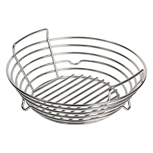 VANKEY Charcoal Basket for Kamado Joe JRï¼ŒHeavy Duty Stainless Steel Charcoal Ash Basket fit Small Minimax Big Green Egg and Other Smoker Grill