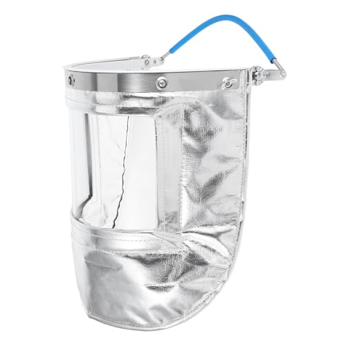 Bouclier facial de protection la chaleur en aluminium argenté résistant haute température