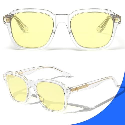 Image of VISOONE Gaming Glasses Blue Light Blocking Oversized Square Computer Eyewear Men Women Bennett