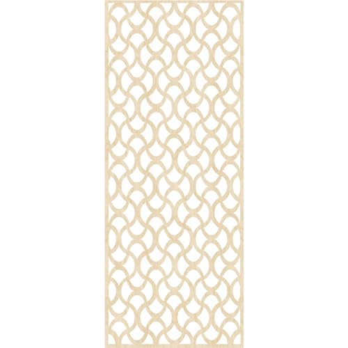 Image of Resort Decorative Pierced Fretwork Wood Wall Panels, 21 3 /8 inchW x 54 3 /8 inchH x 1 /4 inchT, Birch