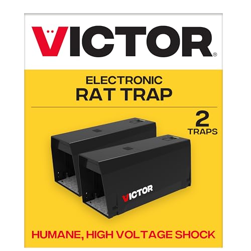 Victor Indoor Electronic Rat Trap, Humane Electric Rat Traps Indoor for Home, No Touch, No See