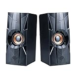 Par de mini altavoces con cable para computadora de escritorio, portátil, sin demora, Plug and Play, altavoces USB pequeños para PC, computadora, Smart TV, ampliamente compatible, color negro