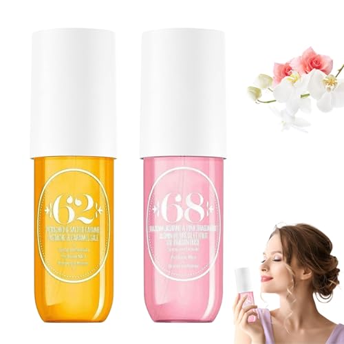 2 Piezas Spray Perfumado Larga Duración, Hair & Body Fragrance Mist, Perfume Mist, Bruma Corporal de Fragancia, Spray Corporal Mujer, Perfume para Mujer, Regalo Ideal para Mujeres