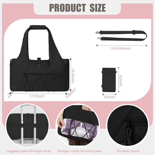 stillithou Gym Bag for Women & Men, Black — view 4