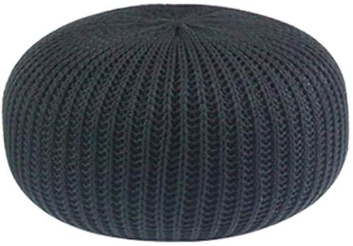 Pouf tricoté main en coton pour apporter de la chaleur et du confort chez vous
