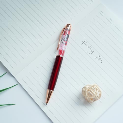Image of Love Letters Envelope Heart Valentine's Romantic Funny Pens Cute Floater Floating Liquid Writing Journaling Office Pen Unique Gift For Women Men