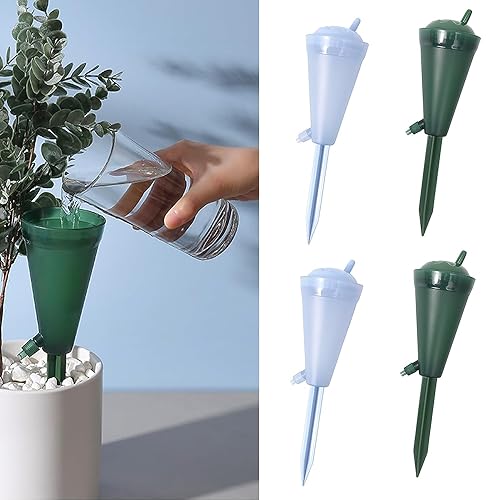 自動給水キャップ 水やり当番 自動給水器 4個セット 植物給水器 自動吸水キャップ 花 観葉植物 鉢植え 自動水やり器 自動散水システム 自動灌漑システム ガーデン 園芸 植物 盆栽 野菜 留守用 水やり 旅行 枯れない 便利