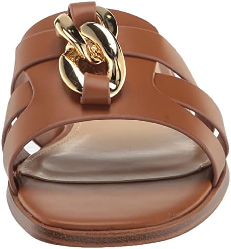Nine West Women's GANLEE Flat Sandal, New Luggage 120, 9.5 Review | Image 1