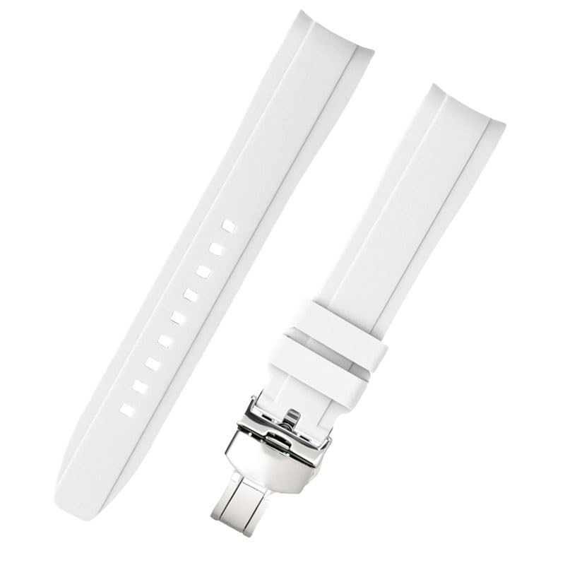 Bracelet montre silicone Tissot Couturier blanc pour le sport et l'été