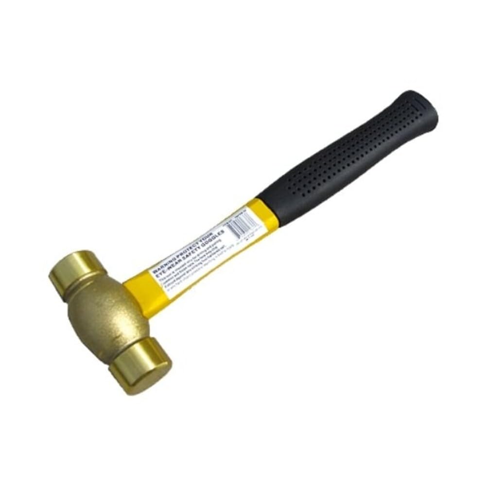 Martillo de latón HHIP 7080-0036 de 1 lb evita daños en metalurgia
