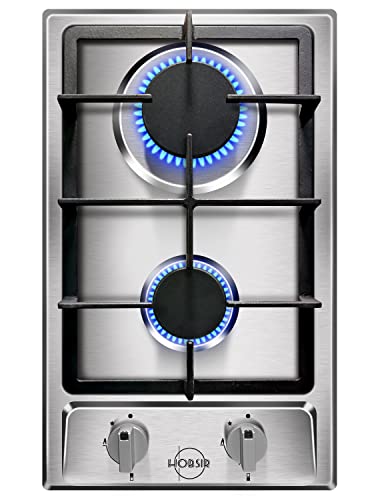 Hobsir Gas Hob 2 Burners, Built-in Gas Cooktop...