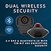 Kensington Orbit Wireless Trackball with Scroll Ring - Black-Red (K70990WW),