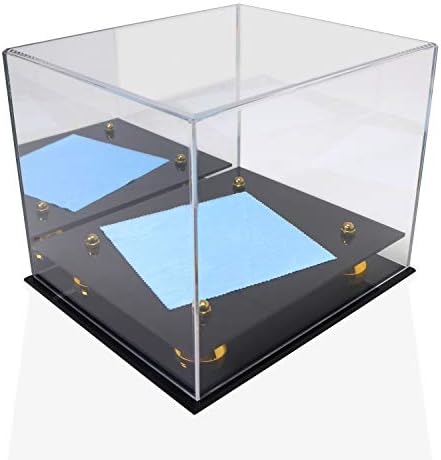 Katai - Crystal Clear Hat Display Case - UV Resistant Acrylic Cap Holder Stand, Perfect for Baseball, Football or Snapback Caps - Complete with Microfibre Cloth