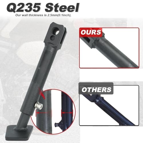 Béquille latérale réglable moto pour CBR600RR 2007-2025 noire
