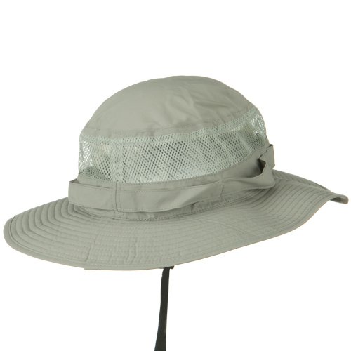 Juniper Uv 50+ Side Mesh Talson Bucket Hat - Grey (2Xl-3Xl) #TOP2