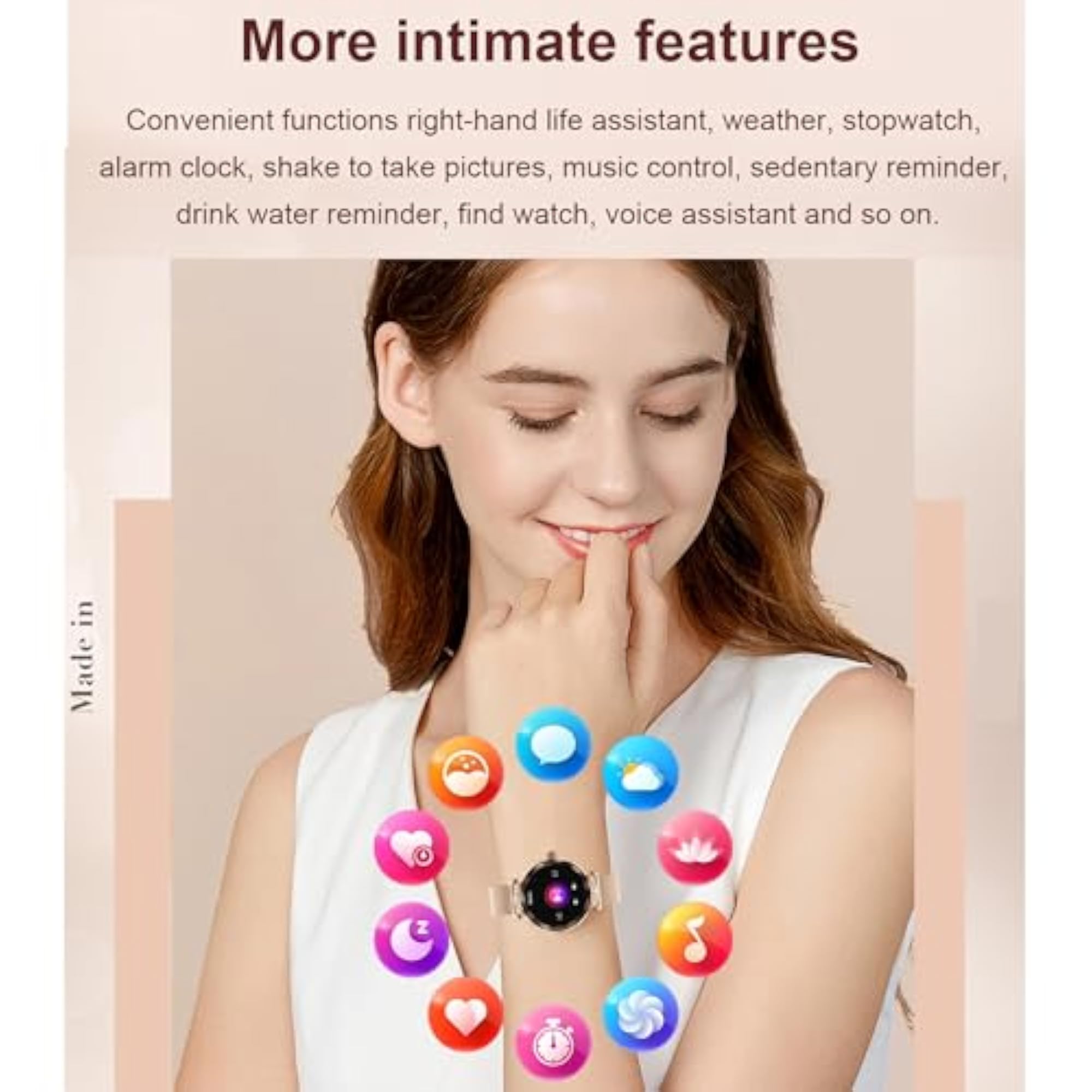 Women's Smart Watch with Multiple Sport Modes, Fitness Tracker
