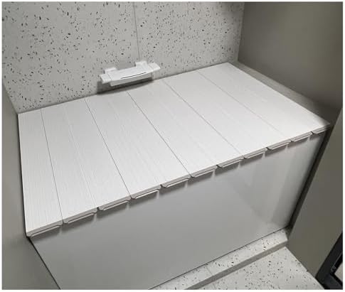 Scalable Polypropylene Bathtub Cover Tray, Heat Resistant & Dust-Proof Folding Lid, 1cm Thick, Supports 10kg, Perfect for Bath Storage & Organization (150cm x 75cm)