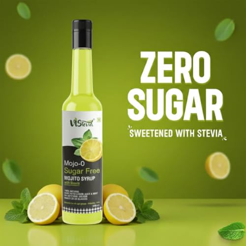 Image of Vistevia Sugar Free Mojito Syrup, Diabetic and Keto Friendly - Sweetened Naturally With Stevia 500ML