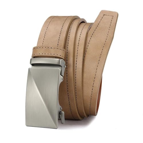 Men's Business Automatic Buckle Belt Ratchet Adjustable Length 3.4 Cm Belt2