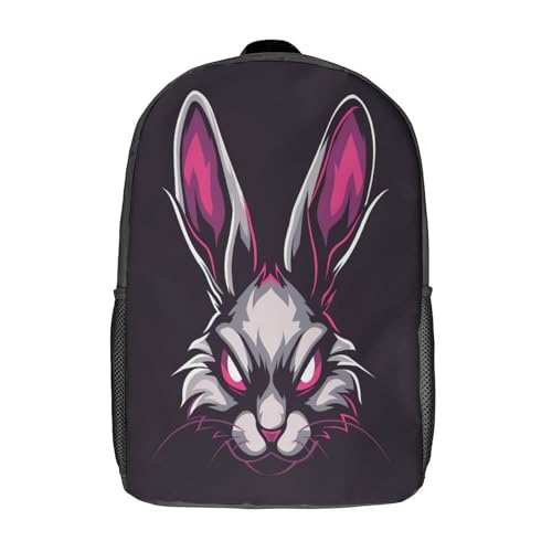 Sac à dos lapin 3D 43 cm idéal pour ranger le goûter et les cahiers de maternelle