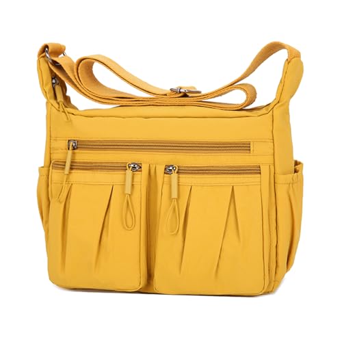 Sac à bandoulière en nylon imperméable femme léger sac à main multipoches