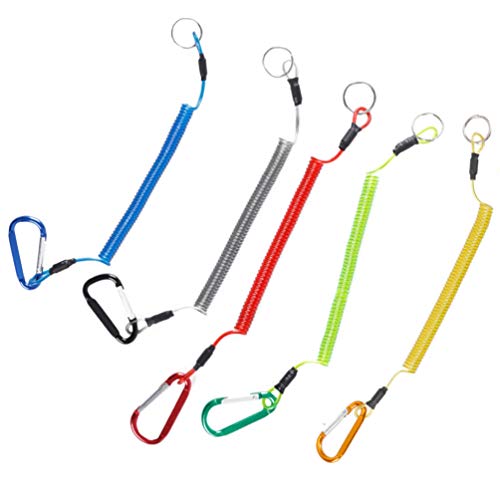 Valicclud 6 peças de cordões de pesca resistentes de TPU (Poliuretano Termoplástico) de aço inoxidáv