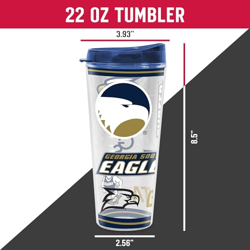 Image of Rico Industries NCAA College Double Wall Mayhem 16oz Or 20oz Tritan Tumbler W Lid