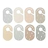 3 Sprouts Baby Closet Dividers Set of 8 - Clothes Organizer Toddler Hanger, Double-Sided Size Labels - Nursery Organization for Newborn Clothing, Infant to 2T Boy & Girl - Rabbit #5