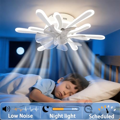 Ventilateur de plafond avec éclairage LED dimmable et télécommande - 7