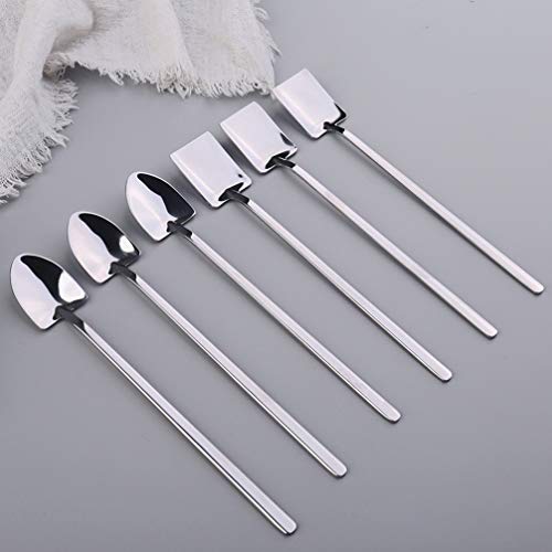 Colheres de café de aço inoxidável para sobremesa, 4 peças, da Hemoton, colheres de café, colheres d