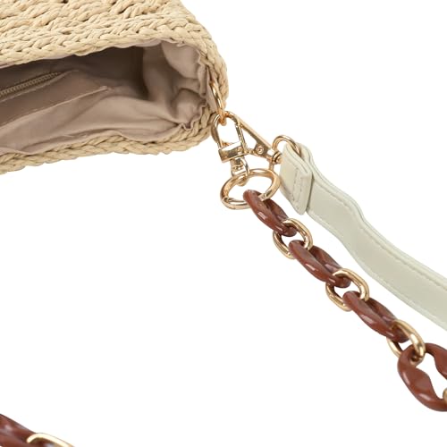Womens Straw Woven Shoulder Bag Summer Beach Travel Crossbody Handbag Satchel Purse Tote for Shopping Camping4