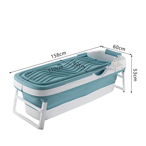Faltbare Badewanne Schwänlein für Erwachsene 158x64x54 cm