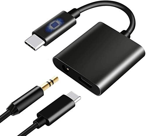 Samsung Galaxy S23 Headphone Adapter, 2 in 1 USB C to 3.5mm Headphone and PD 60W Charging Adapter Compatible with Pixel 7/7Pro/6Pro5/4/3XL, Samsung Galaxy S23+/S23 Ultra/S22/S22 Ultra/S21/S20/Note 20