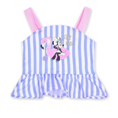 Disney Minnie Mouse Girls UPF 50+ Bathing Suit Tankini Top and Bikini Bottom Swimsuit Set for Toddlers2