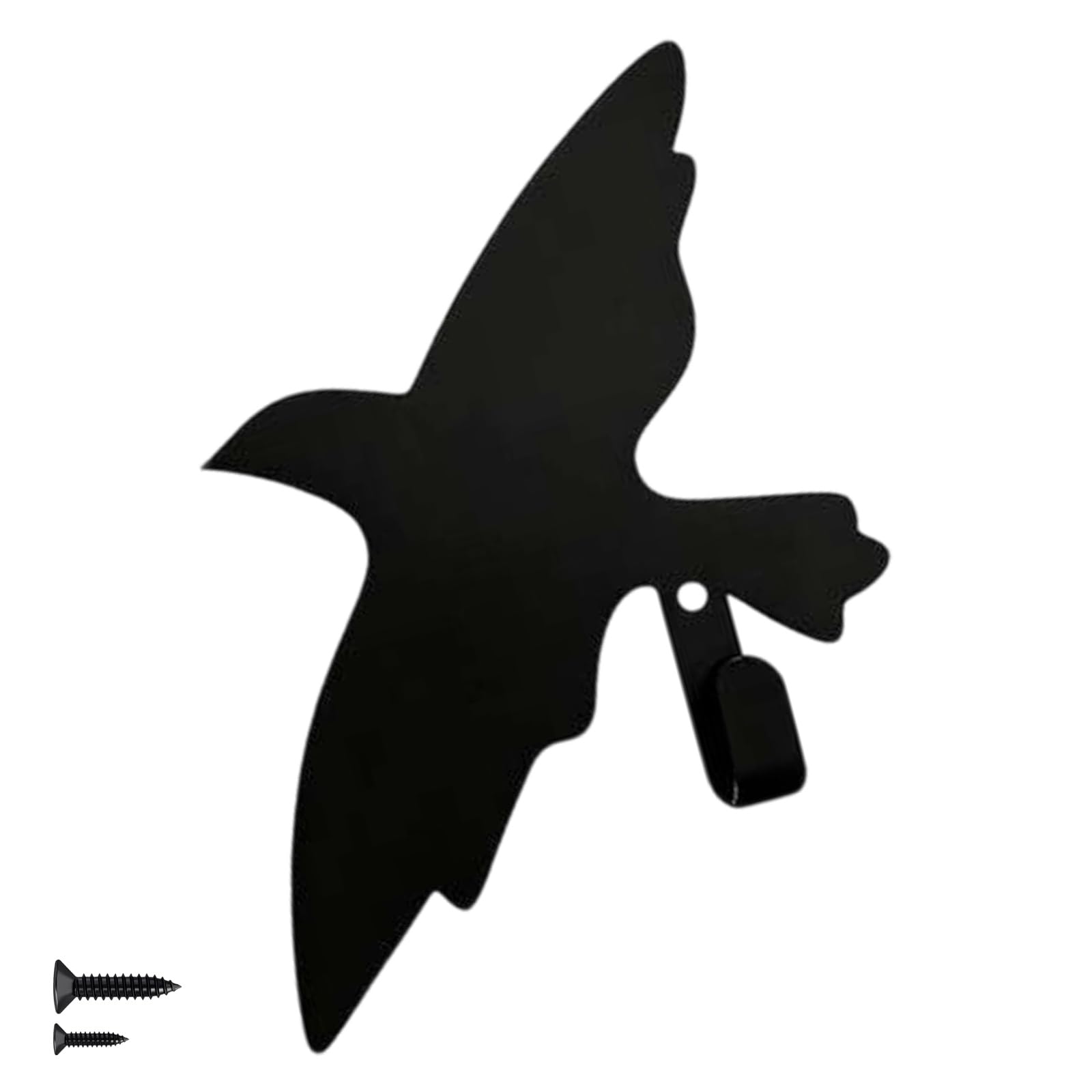 APGLSXY Stylish Black Bird Themed Adhesive Hook for Hanging Clothes Bags and Other Daily Use Items Bird Hook