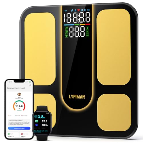 Professional Smart Scale for Body Weight, BMI, Body Fat, Muscle M...