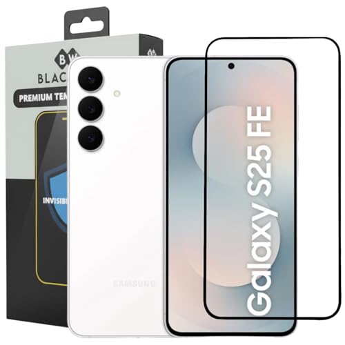 Image of Blackwik Tempered Glass Screen Protector for Samsung S25 FE with Edge-To-Edge Protector Coverage | Easy Installation Kit (Black)