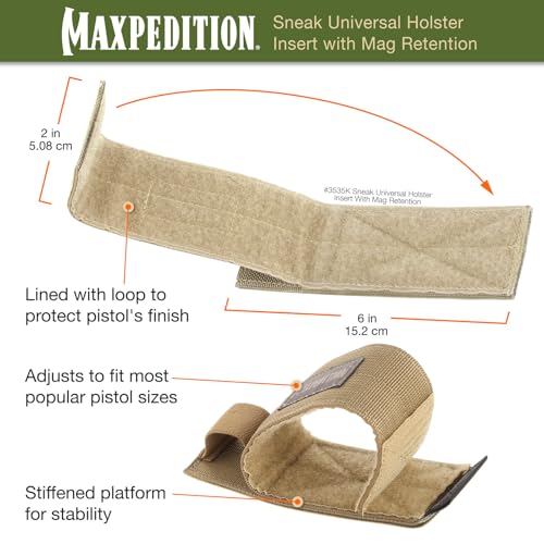 Image of Maxpedition Gear Sneak Universal Holster Insert with Mag Retention