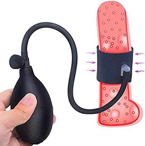 WOCAO Aufblasbare Penis-Pumpe-Vergrößerer-Hahn-Ring Silikon-Pumping Sleeve Aufgeblasen Sexspielzeuge Männer Dick Ringe Male Enhancement Pumps