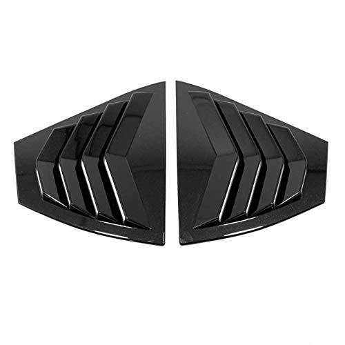 MKOIJN Car Spoiler Splitter Black Fit for Nissan Sentra Bluebird Sylphy Almera 2020 2021 Rear Window Louvers Spoiler Cover Trim Car Exterior Auto Accessories (Color : ABS Black)