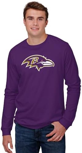 FOCO NFL Mens NFL Team Primary Logo Long Sleeve T-Shirt